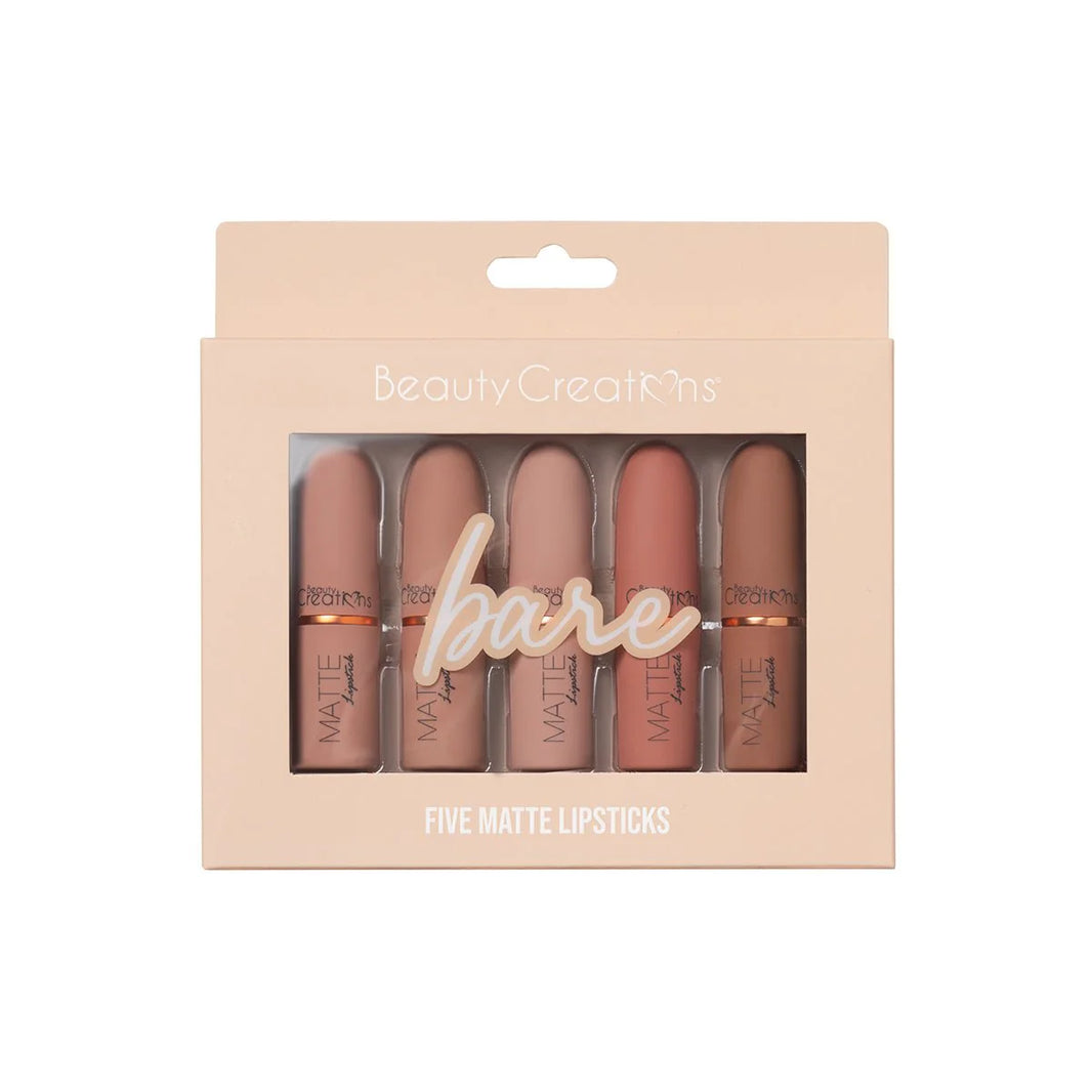 Five Matte Lipsticks