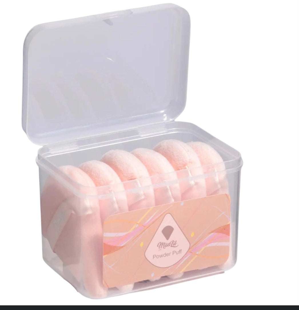 Miss Lil-triangle powder puff set (6pc)