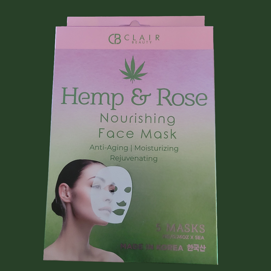 Hemp & Rose Nourishing Face Mask (5 masks)